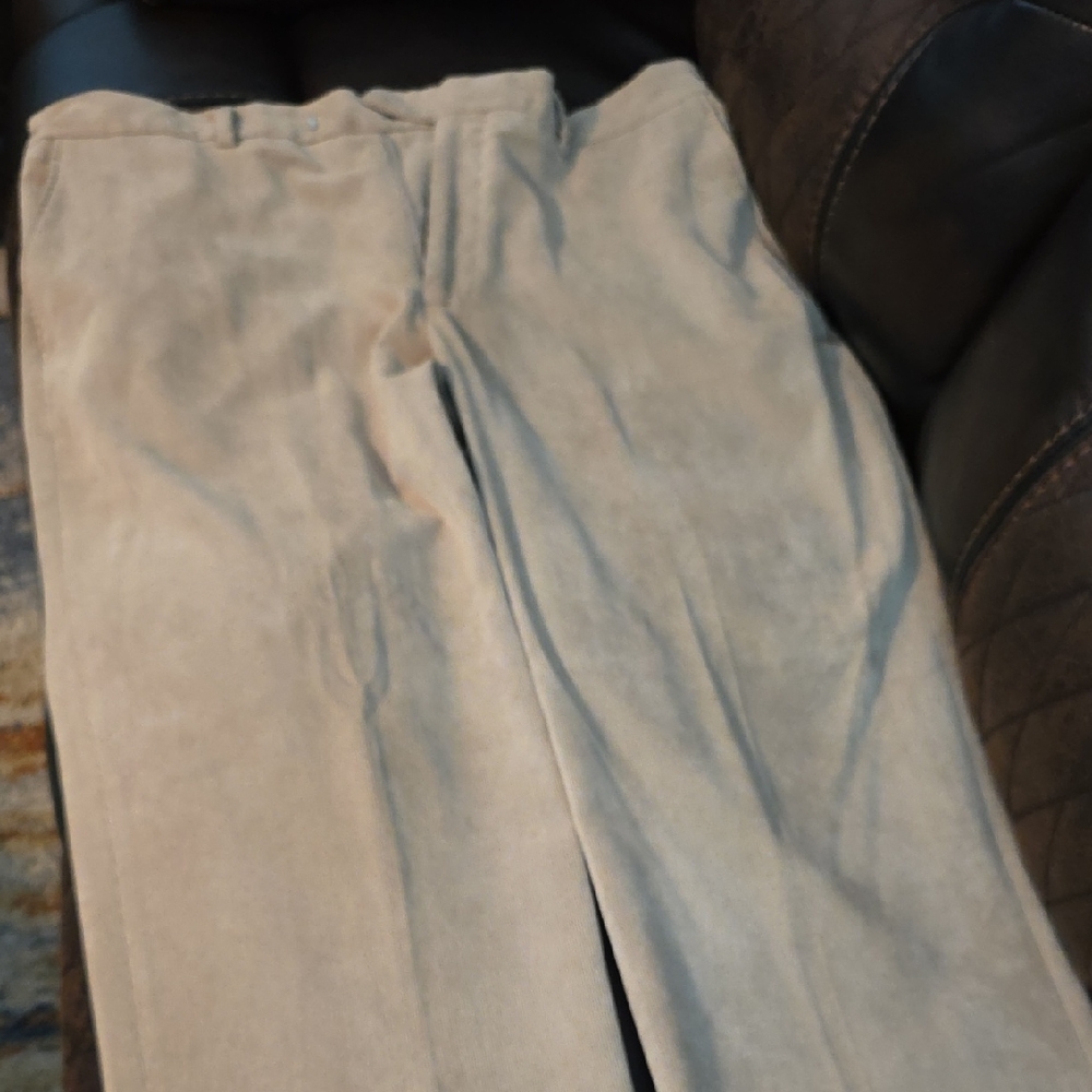Perry Ellis Men's Beige Corduroy Pants